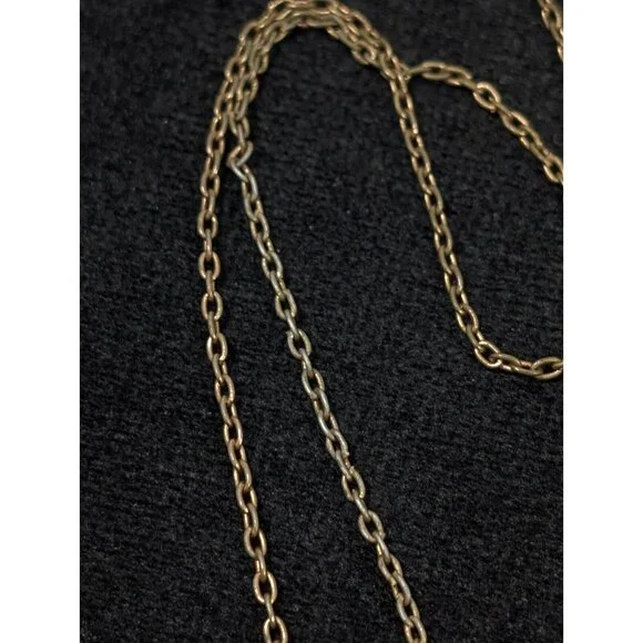 Vintage 1970s 1928 Morton Salt Girl Umbrella Gold Tone Necklace with Crystals - Picture 5 of 11